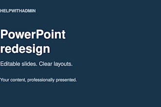redesign your business powerpoint into clear editable slides