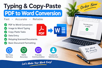 do accurate typing and PDF to word conversion