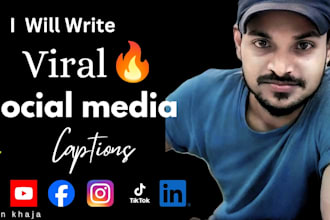 write viral social media captions