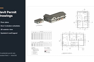 create revit permit plans and construction drawings
