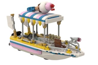 design easy lego ship, boat, mini vehicle and small moc with simple instructions