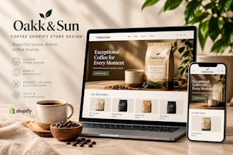build a private label coffee shopify store  tea or matcha dropshipping website