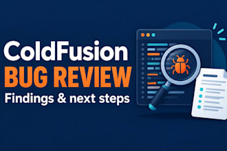 investigate one coldfusion bug and recommend the next step