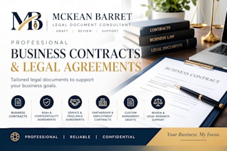 draft professional business contracts and legal agreements
