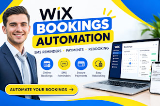 setup wix bookings SMS reminders rebooking and payment follow up