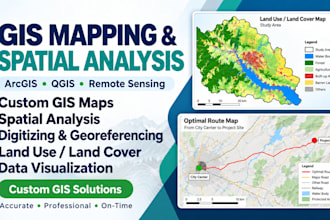 create gis maps and perform spatial analysis