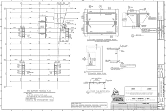 draft rooftop hvac equipment support and framing plans