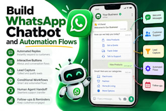build whatsapp chatbot and whatsapp automation flows