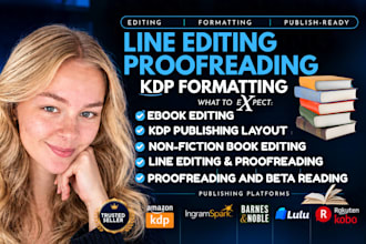 book editing and formatting, nonfiction editing,  business book proofreading