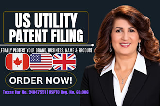 draft a US utility patent application with claims and uspto filing format