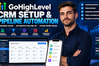 setup gohighlevel crm pipeline ghl workflows and automation