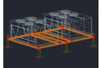 draft steel hvac equipment supports and platforms
