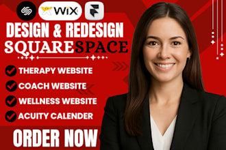 design therapy website, coach website, wellness website, med spa website