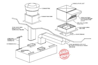 draft commercial exhaust fan and kitchen hvac support details