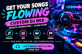 create a smooth dj mix with seamless song transitions