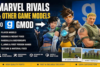 port and rig marvel rivals models, fortnite character, overwatch models to gmod