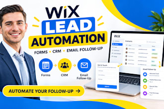 setup wix forms CRM lead nurture email follow up automation