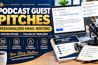 write personalized podcast guest pitch emails for booking