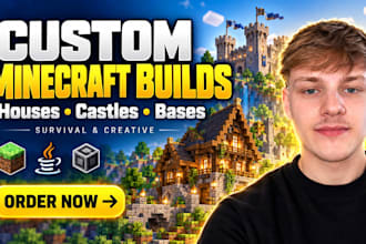 build custom minecraft houses, castles and bases for survival or creative