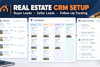 set up a CRM for client tracking, sales pipelines and follow ups