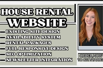 design a bounce house website, bounce house rental, and party rental website