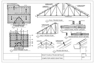 draw roof framing plan, truss design and structural calculations for permit