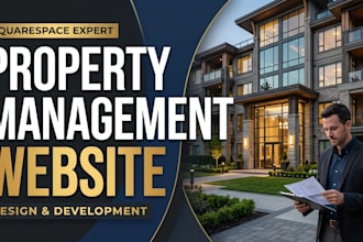 design a squarespace property management website
