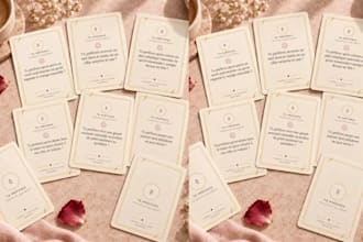 design custom affirmation cards, motivational, collectible card, tuck box design