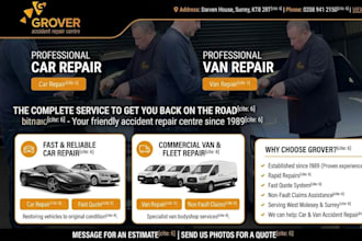 design wix auto body shop website squarespace collision repair website