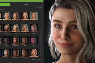 model, rig and add facial rig to character for reallusion iclone, cc4,cc5 model