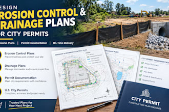 design  erosion control and drainage plans for city permits