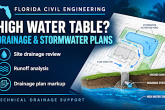 design florida high water table drainage and stormwater management plans