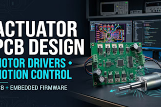 electromagnetic actuator pcb, motion control circuits, motor drivers, firmware