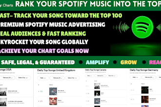 chart your spotify music and organic spotify growth to top 100 spotify chart
