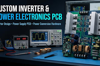 design custom inverter pcb, power supply pcb and power electronics hardware