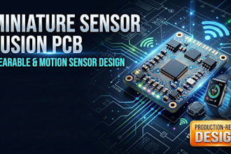 design miniature sensors fusion pcb for wearable fitness trackers, and motions