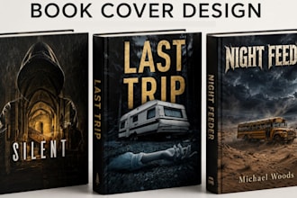 design phychological thriller book cover mystery suspense crime fiction cover