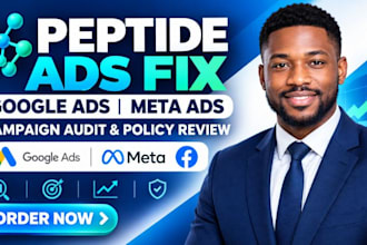 fix peptide ads issue, peptide marketing, peptide meta ads peptide google ads