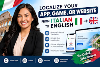 localize your app, game, or website from italian to english