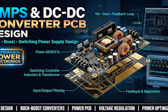 design smps pcb dc dc buck boost converter and switching power supply circuits