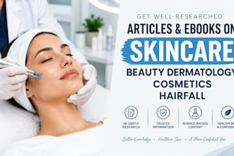 your dermatology cosmetology, aesthetics, and skincare article writer