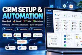 setup honeybook dubsado taxdome karbon zapier gohighlevel zoho crm automation