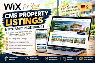 fix wix cms property listings and dynamic page errors