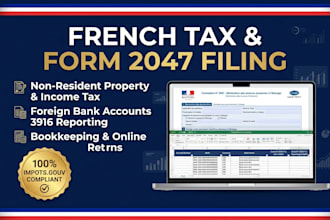 do non resident form 2047 filing bookkeeping french tax online return local bank