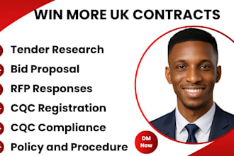 uk tender nhs tender bid proposal healthcare tender cqc or ofsted registration