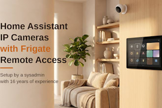 set up home assistant, IP cameras with frigate and remote access for your home