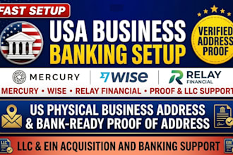 do mercury wise get USA physical address proof of address for USA bank creation