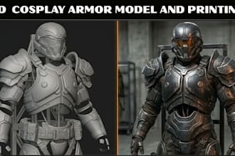 design wearable 3d cosplay model 3d cosplay armor model printable armor printing