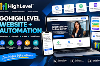 gohighlevel website, ghl funnel, and ghl crm automation