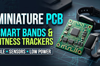 design miniature pcb for smart bands, fitness trackers and wearables